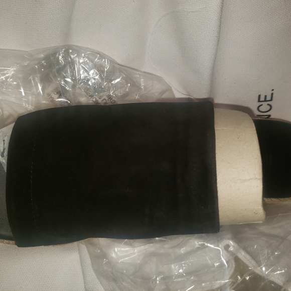 Vince Women Open Toe Slide On Suede Leather Platform - Picture 1 of 6